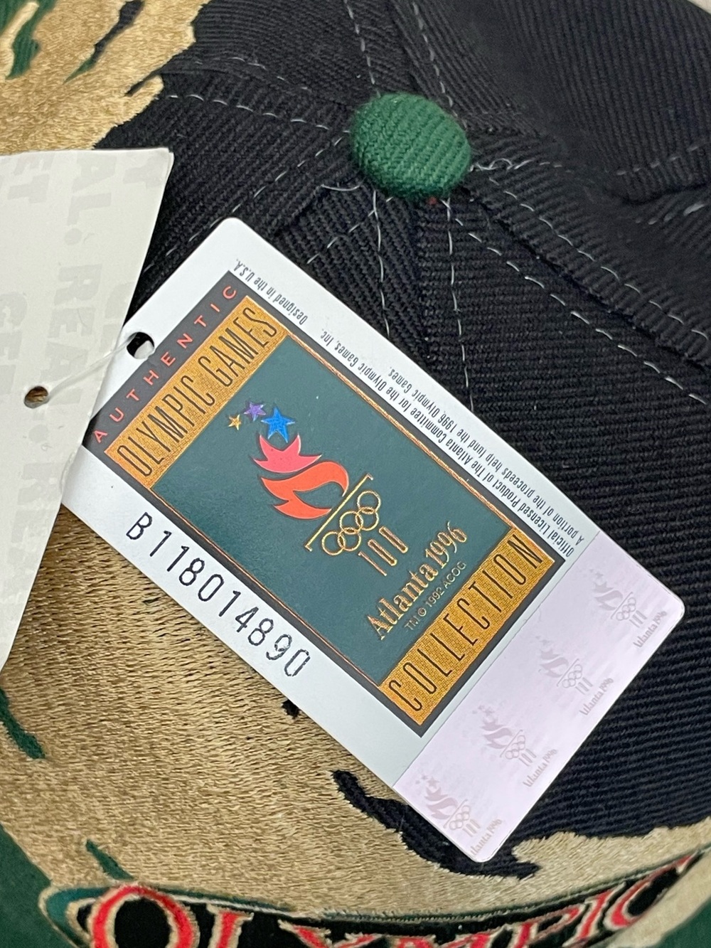 1996 Logo Athletic Olympic Summer Games Atlanta, Gold Splash Snapback Cap - Picture 9 of 10
